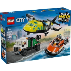 Klocki LEGO 60505 Zestaw z samolotem ciężarówką serwisową i poduszkowcem CITY